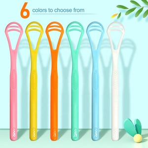 Wholesale Private Label Colorful Silicone & Plastic Tongue Cleaner Scraper for Effective Tidying - Product Image 5