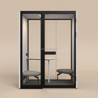 2026 Comine Modules de bureau modulaires préfabriqués de luxe, design moderne, fonction d'intimité, pour bureaux, hôtels, centres commerciaux et salons