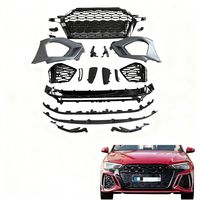 Nuevo Kit de Parachoques Delantero Atornillable PNB de Alta Calidad para Audi A3/S3 2013-2019 con Rejilla Negra - Estilo Facelift Mejorado, 1 Año de Garantía