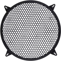 Grille de protection en métal perforé noir pour haut-parleur de voiture, en acier, pour woofer, réparation, trou de 8 pouces, en carton