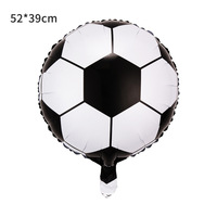 18 pouces noir et blanc football football basket-ball baseball hélium ballon sport feuille ballon décoration
