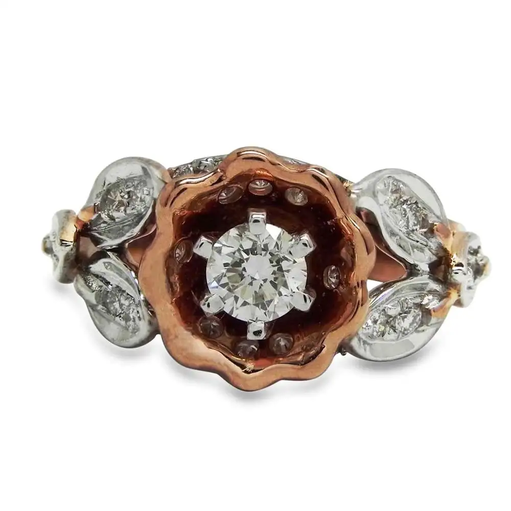ダイヤモンド婚約指輪女性用卸売価格ダイヤモンドジュエリーGIA & IGI認定0.43カラット