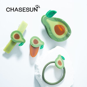 กิ๊บติดผมอะโวคาโด Chasesun ขนาด 6.5 ซม. กิ๊บหนีบผมขนาดเล็กสำหรับผู้หญิง เครื่องประดับผมแฟชั่นลำลอง - Product Image 3
