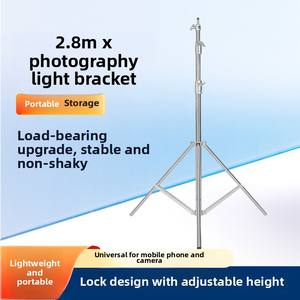 Support en acier inoxydable porteur de 2.8m de haut trépied de lumière photo portable multifonctionnel <span class=keywords><strong>pour</strong></span> le tournage de films télévisés - Product Image 5