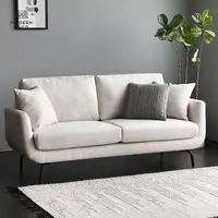 Stoff sofa möbel canape custom weiß wohnzimmer 2 sitzer moderne nordic skandinavischen polster kleine comfy hohe qualität