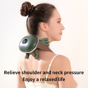 Massaggiatore Portatile per <span class=keywords><strong>Collo</strong></span> e Spalle con Simulazione Mani Umane, Massaggio Shiatsu Profondo con Calore per Rilassamento - Product Image 4