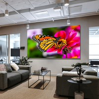 Écran LED d'intérieur P1.53 3x2m (9.8x6.6ft) pour système de cinéma maison, panneau mural vidéo géant sans soudure 4K couleur intégrale