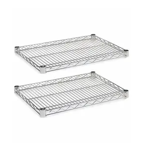 Heavy Duty 6 Tiers Warehouse Stainless Steel Shelves With Wheels Wire Shelving Storage Rack