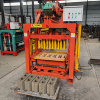 Machine semi-automatique HD pour la fabrication de blocs de ciment creux, moteur facile à utiliser, équipement de haute qualité pour pavés, faible investissement