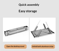 Nouvelle table de camping pliable ultra-légère en aluminium pour la randonnée, le camping, la plage, les pique-niques et les voyages, mini table de camping