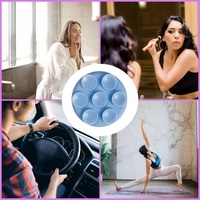 Support magnétique pour téléphone à ventouse en silicone, aimant N52, support flexible amovible pour smartphone, compatible avec la charge sans fil, pour bureau