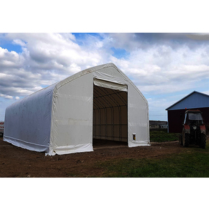 Bâtiment de stockage préfabriqué en tissu pour l'extérieur, imperméable, avec toit en PVC, garage ou tente de garage - Product Image 5
