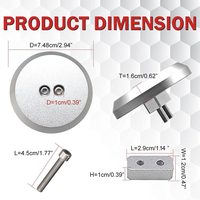 Biurlink — adaptateur de soudure en aluminium et argent pour les modèles de Corvette C5/C6/C7/C8, 1997-2021, haute qualité