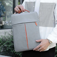 Sac à main pour ordinateur portable 12-15 pouces, étui pour Ultrabook, housse pour ordinateur portable, pochette antichoc pour ordinateur portable, pochette de voyage simple en polyester