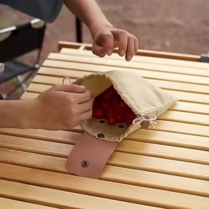 Bolsa de Lona Ecológica de 1 Litro de Capacidad para Recolección de Hongos al Aire Libre, Senderismo y Camping, Bolsa de Herramientas para Forrajeo Sostenible - Product Image 4