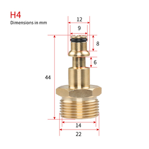 Raccord rapide pour tuyau en cuivre pur SPS M22-14 série H, adapté à <span class=keywords><strong>Bosch</strong></span> - Product Image 5