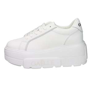 Gaelle Paris Donna Sneakers Blanches à Talon Épais de 7 cm - Product Image 1