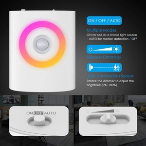 Luz Nocturna LED con Sensor de Movimiento, Luz Nocturna para Pasillo con Cambio de Color, Luz Nocturna con Brillo Ajustable - Product Image 3