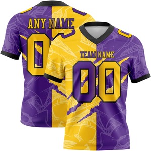 Camiseta de fútbol sublimada de poliéster 100% de primera calidad, camiseta de fútbol de manga corta sublimada y personalizada. - Product Image 3