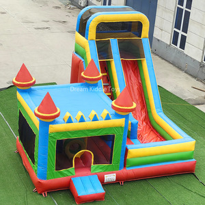 PVC nhảy lâu đài MOONWALK thương mại nảy lâu đài với trượt ngoài trời trò chơi bơm hơi bouncy nhà <span class=keywords><strong>Inflatable</strong></span> cho trẻ em - Product Image 3