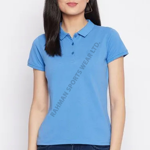 OEM Supply Women Premium Polo T Shirt Tissu léger à séchage rapide pour les activités de plein air et le confort d'été - Product Image 6