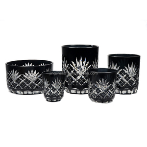 Custom Hand-Cut Glass Reeds Diffuser Bottle and <strong>Candle</strong> Vessel Set with Lid <strong>Fragrance</strong> <strong>Accessories</strong> - Product Image 6