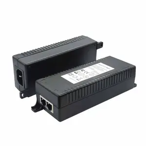 24v电源48V 50w网络台式喷油器12v开关24端口太阳能5v无源电源分离器30W 48伏Poe以太网适配器