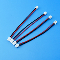 Câble de câblage double tête 10cm, 15cm, 20cm, 30cm 2 3 4 broches rouge/noir JST Two Terminal XH 2.54 MM Connector Female to Female