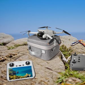 Estuche Rígido de EVA para <span class=keywords><strong>DJI</strong></span> <span class=keywords><strong>Mini</strong></span> <span class=keywords><strong>3</strong></span> y <span class=keywords><strong>Mini</strong></span> <span class=keywords><strong>3</strong></span> Pro, Bolsa de Viaje a Prueba de Golpes con Correa para Hombro, Color Gris Personalizado de Fábrica - Product Image 4
