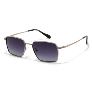 Unisex Rectangle <b>Sunglasses</b> Full Rim Metal Frame Light Weight Green Lens UV400 Protection for Adults - Product Image 5