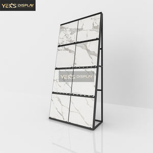 Sistema Modular de Exhibición de Azulejos de Metal Independiente - Cree una Impresionante Pared de Exhibición de Azulejos, Soporte de Exhibición de Azulejos de Granito - Product Image 3