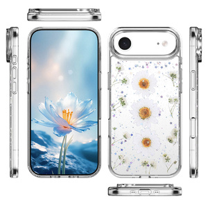 Funda de Teléfono Personalizada con Logotipo e Imágenes, Acrílico Transparente Impreso con Diseño de Margaritas, para iPhone 17 Air 16 15 14 13 Pro Max Plus, <span class=keywords><strong>Precio</strong></span> al por Mayor - Product Image 1