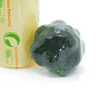 Film alimentaire étirable en PVC 10mic 11mic 12mic en rouleau jumbo pour l'emballage alimentaire et la conservation des aliments