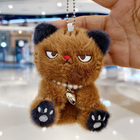 Meilleures ventes : Adorables pendentifs et breloques de sac en peluche chat de dessin animé, mini-porte-clés chat exquis, cadeau pour enfants