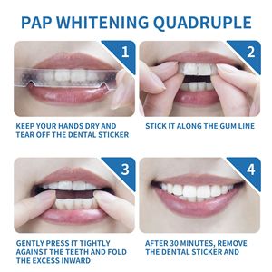 แผ่นแปะฟอกสีฟัน PAP + ยาสีฟันขจัดคราบเร็วภายใน 30 นาที ช่วยให้ฟันของคุณขาวกระจ่างใสอย่างยาวนาน - Product Image 3