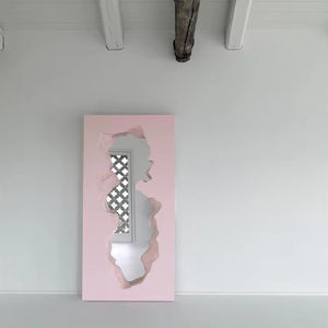 Ontwerper Creatieve Gebroken Vloer Staande Full Length Spiegel Glasvezel Onregelmatige Spiegel Andere Woonkamer Meubels - Product Image 2