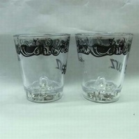 Verres à shot d'Halloween en plastique rigide transparent avec LED activée par le liquide