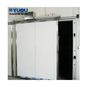 Fabricant professionnel Panneau électrique en mousse PU de réfrigération Porte coulissante de stockage frigorifique manuel pour porte froide