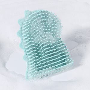 Cepillo de baño de silicona con forma de dinosaurio, cerdas suaves, cepillo para masaje y lavado del cabello para bebés y niños - Product Image 2