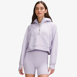 Felpe <span class=keywords><strong>con</strong></span> <span class=keywords><strong>cappuccio</strong></span> Crop Top <span class=keywords><strong>con</strong></span> Logo personalizzato abbigliamento donna felpe <span class=keywords><strong>con</strong></span> <span class=keywords><strong>cappuccio</strong></span> ritagliate Pullover oversize in pile di cotone 100% - Product Image 1