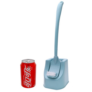 Toilet Brush Set With Base Long Handle Soft Bristle Rectangular Ergonomic Design Nordic Colors Bathroom Cleaning Tool - Product Image 5