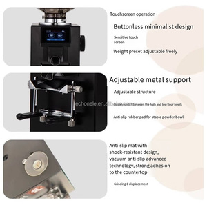 Zilong thương mại Máy xay cà phê tự động điện với LED hiển thị mài theo trọng lượng và thời gian 64mm Burr cho cửa hàng hộ gia đình - Product Image 4