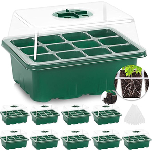 Plateau de germination en <span class=keywords><strong>plastique</strong></span> <span class=keywords><strong>pour</strong></span> légumes et <span class=keywords><strong>fleurs</strong></span> d'intérieur - Product Image 1