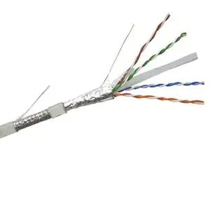 Cat6 23awg utp/ftp/sftp rede lan cabos 4 pares cat6 exterior/interior