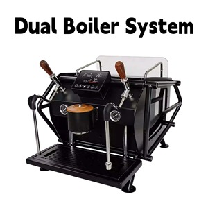 เครื่องชงกาแฟเอสเพรสโซแบบกึ่งอัตโนมัติระดับมืออาชีพ 110V 220V สำหรับใช้ในเชิงพาณิชย์ ระบบต้มน้ำสองหม้อขนาด 3 ลิตร สแตนเลส สำหรับใช้ในครัวเรือน - Product Image 1