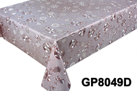 Nappe de table en PVC imprimé imperméable de luxe de l'usine de Yiwu