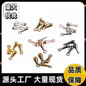 Chaîne d'extension en alliage plaqué argent pour pendentif en forme de larme, pour la fabrication de colliers, accessoires de bijouterie - Product Image 4