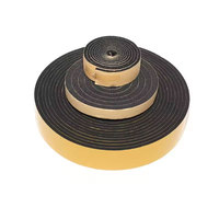 Bande d'étanchéité en mousse plate EPDM, adhésif puissant, joint en caoutchouc, ruban adhésif en mousse noire simple face, isolation anti-collision, joint d'étanchéité