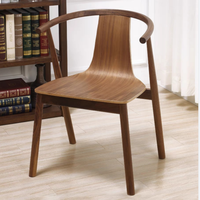 JP Chaise de salle à manger moderne en bois de chêne massif de haute qualité avec accoudoir tufté pour restaurant café boutique meubles de salle de bain salon
