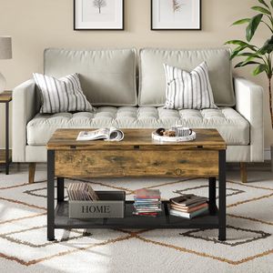 <span class=keywords><strong>Table</strong></span> <span class=keywords><strong>basse</strong></span> multifonctionnelle relevable avec compartiment de rangement dissimulé et <span class=keywords><strong>transformable</strong></span> <span class=keywords><strong>en</strong></span> <span class=keywords><strong>table</strong></span> à manger - Product Image 2